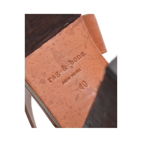 rag & bone Newport Brown Cork Platform Heel Sandals 40 - Picture 6 of 6